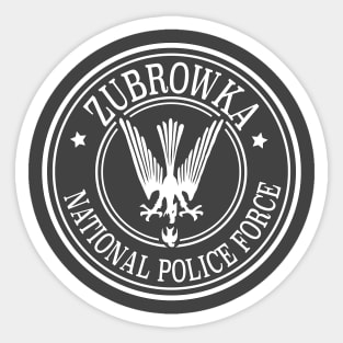 Zubrowka National Police Force Sticker